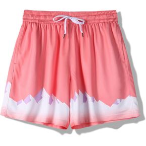 BOOMLEMON Mens Graphic Print Mesh Shorts Casual Streetwear Shorts Summer Running Basketball Short Pants
