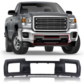 Chorme Front Bumper Skid Plate Panel Lower Cover Face Bar Compatible with 2015-2019 GMC Sierra 2500/3500 HD 4 Door 23178964 GM1053105C