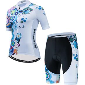 Cycling Jersey Women, Road Bike Tops Short Sleeve Breathable Biking Shirts Qucik Dry Female Bicycle Jersey