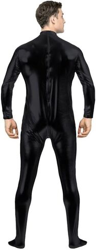 Men's and Women's Metallic Bodysuit Tight-fitting Shiny Unitard Stretchy Halloween Costume in Kuwait