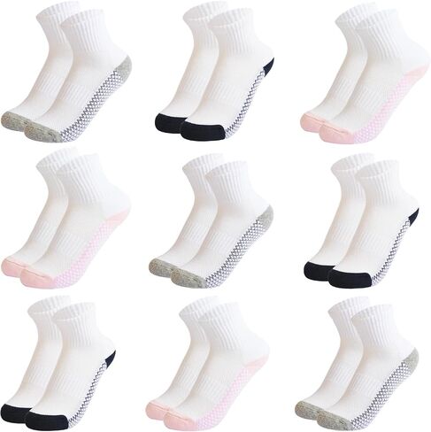 Boys Crew Socks Athletic Half Cushioned Socks Cotton Thick Ankle Socks 6 Pack in Saudi Arabia