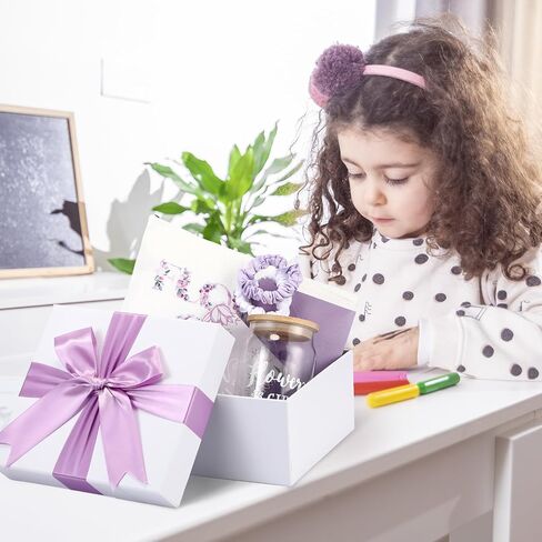 Meanplan 9 Pcs Flower Girl Gift Set Flower Girl Proposal Gifts Flower Girl Ice Coffee Cup Canvas Bag Sunglasses Hair Ring Diamond Pen Card Envelope for Wedding Bridal Engagement (Blush,Cute) in Saudi Arabia