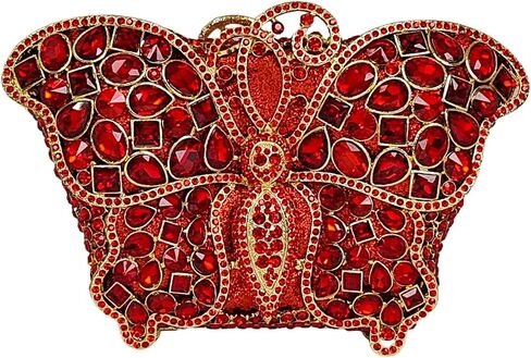 Cute Butterfly Evening Bag Bling Rhinestone Purse Animal Crystal Clutch for Wedding Prom Party Handbag in Saudi Arabia