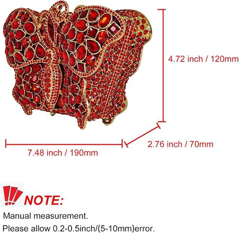 Cute Butterfly Evening Bag Bling Rhinestone Purse Animal Crystal Clutch for Wedding Prom Party Handbag in Saudi Arabia