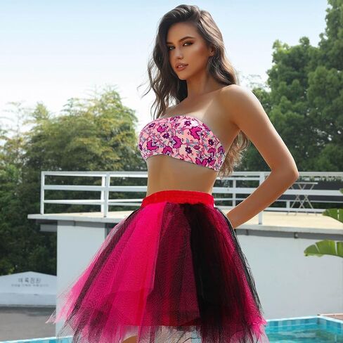 Adult Women Tutu Skirt Layered Tulle Skirt Classic Elastic Tutu Skirt Ballet for Women and Girls Festival Cosplay in Saudi Arabia