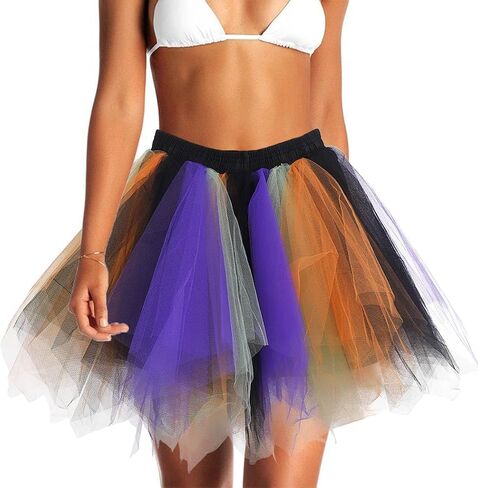 Adult Women Tutu Skirt Layered Tulle Skirt Classic Elastic Tutu Skirt Ballet for Women and Girls Festival Cosplay in Saudi Arabia
