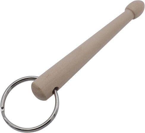 Mini Drum Sticks Keychain 2 Natural Wood Miniature Drum Stick Percussion Key Ring for Drummer in Saudi Arabia