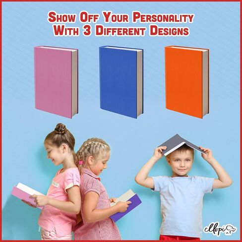 Fun Design, Easy Apply Book Covers 3 Pack. Stretchable Standard Jackets Fits Most Hardcover Textbooks Up to 8 x 10. Adhesive-Free, Nylon Fabric Protectors. Washable and Reusable Student School Supply in Saudi Arabia