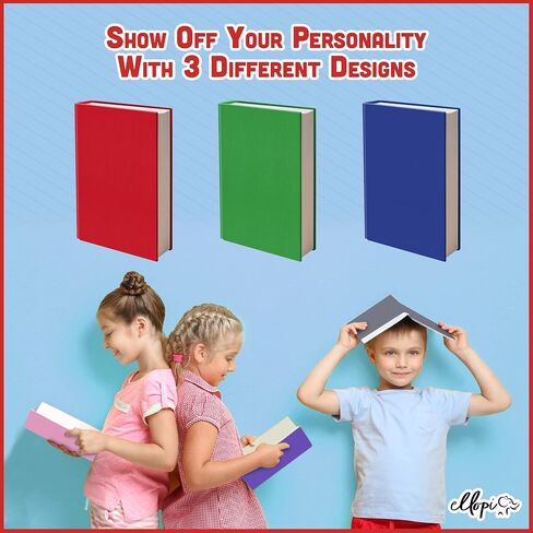 Fun Design, Easy Apply Book Covers 3 Pack. Stretchable Standard Jackets Fits Most Hardcover Textbooks Up to 8 x 10. Adhesive-Free, Nylon Fabric Protectors. Washable and Reusable Student School Supply in Saudi Arabia