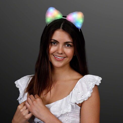 Starlight Kitty Light Up Cat Ears Headband with Orange LED Lights in Saudi Arabia