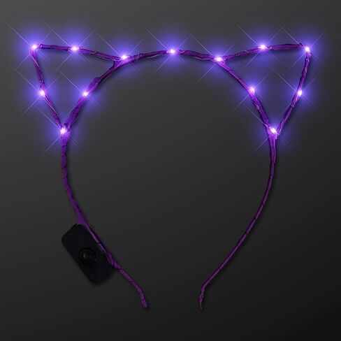 Starlight Kitty Light Up Cat Ears Headband with Orange LED Lights in Saudi Arabia
