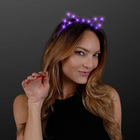 Starlight Kitty Light Up Cat Ears Headband with Orange LED Lights in Saudi Arabia