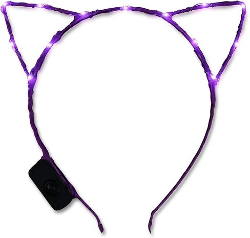 Starlight Kitty Light Up Cat Ears Headband with Orange LED Lights in Saudi Arabia