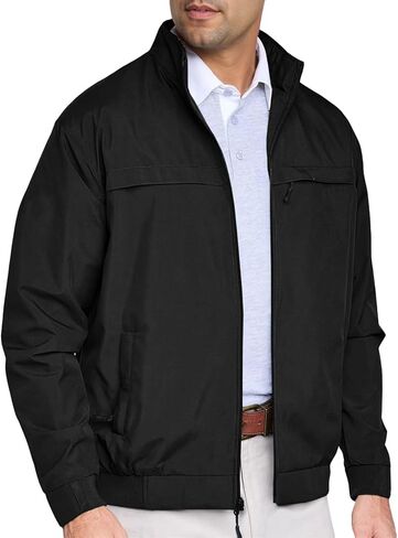 سترات Runcati الرجالية خفيفة الوزن بسحاب كامل، وياقة واقفة، وسترة منفوخة كاجوال ضد الرياح، ملابس خارجية in Kuwait