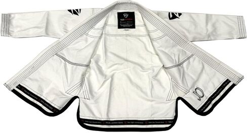 حذاء Alpha Gi للرجال - كيمونو BJJ ممتاز، نسيج لؤلؤي متين ومضاد للتمزق، يتضمن حزام وحقيبة بيضاء in Kuwait
