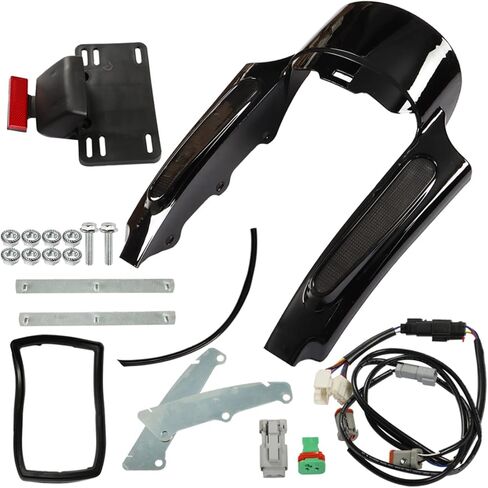 Motorcycle Rear Fender Fascia with Light Rear Fender Light Kit Replacement for Road King 2009-2013 in Saudi Arabia