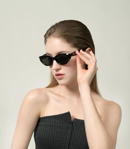 MIRAGE Retro Cat Eye Sunglasses for Women Men, Small Face, TAC Lens, UV400 Protection in Saudi Arabia