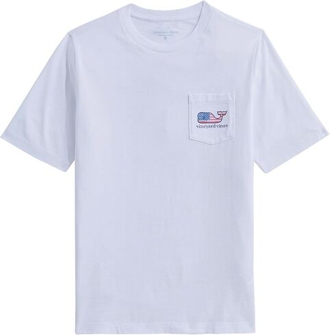 vineyard vines Boys' Flag Whale Short Sleeve Pocket Tee in Saudi Arabia