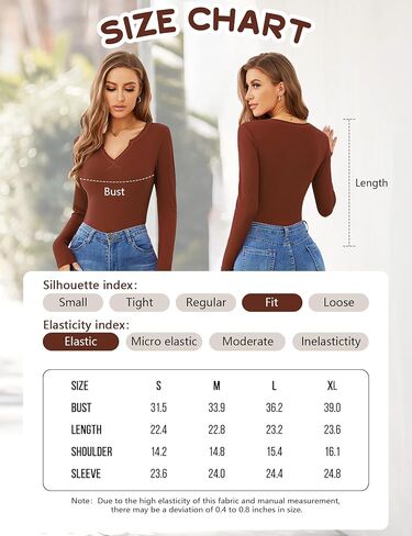 AKEWEI Women's Soft V Neck Ribbed Knit Shirts Basic Long Sleeve Tops Comfortable Long Sleeve Shirts Tunic Blouse Clothes in Kuwait