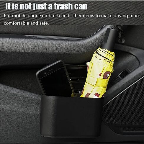 Car Trash Can, 2Pack Mini Car Bin with Lid 4 Trash Bag, Cute Car Accessories for Storage and Organization，Small Trash Can for car，Bedroom and Office (Pink) in Saudi Arabia