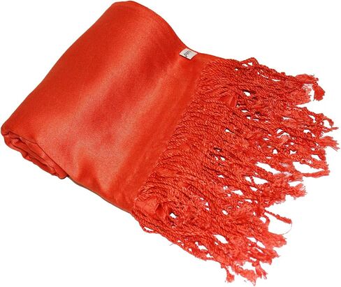 Kuldip Satin Plain Pashmina Shawl Wrap Scarf. in Saudi Arabia