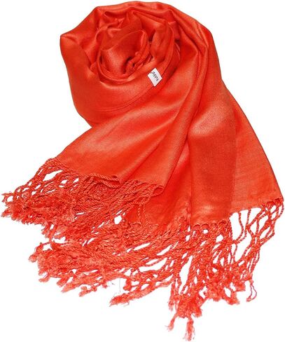 Kuldip Satin Plain Pashmina Shawl Wrap Scarf. in Saudi Arabia