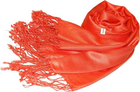 Kuldip Satin Plain Pashmina Shawl Wrap Scarf. in Saudi Arabia