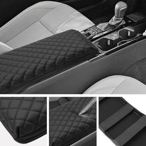SXCY for 2025 Toyota Camry Armrest Cover for Toyota Camry 2025 Accessories 2025 Camry Center Console Cover 2024 Camry Middle Console Cover (25 Camry Armrest Cover(Black Line)) in Saudi Arabia