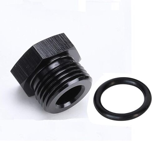 -16 AN Aluminum Male Plug with 16AN O Ring Black in Saudi Arabia