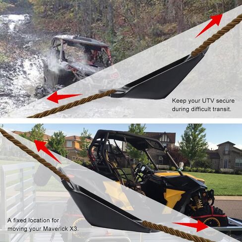 خطافات ربط NIXFACE X3 مناسبة لـ 2017-2023 Can Am Maverick X3 MAX RS DS RR Turbo (4 قطع) in Kuwait