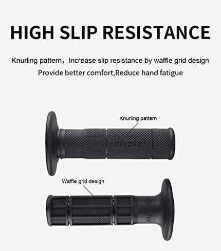 NIBBI Off-Road Motorcycle Handle Grips Comfortable Grip Non-Slip Durable for Motocross Throttle Handlebar in Kuwait