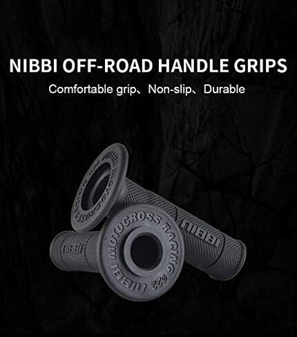 NIBBI Off-Road Motorcycle Handle Grips Comfortable Grip Non-Slip Durable for Motocross Throttle Handlebar in Kuwait