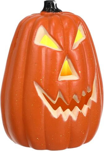 Angoily Halloween اليقطين فانوس LED جاك-O-فانوس أضواء اليقطين تعمل بالبطارية اليقطين متوهجة فانوس اليقطين منزل مسكون ديكور طاولة المنزل in Kuwait