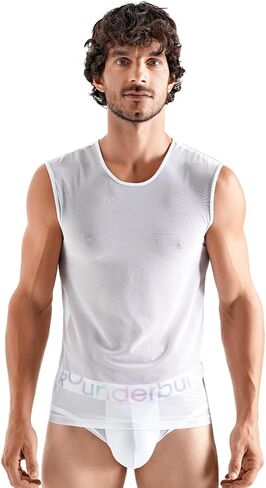 Rounderbum Mens Underwear | Transparent Tank Top | Slim Fit | Mens Clothes | Premium Quality | Comfortable and Lightweight in Saudi Arabia