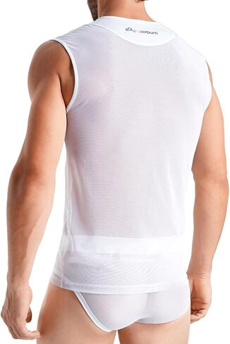 Rounderbum Mens Underwear | Transparent Tank Top | Slim Fit | Mens Clothes | Premium Quality | Comfortable and Lightweight in Saudi Arabia
