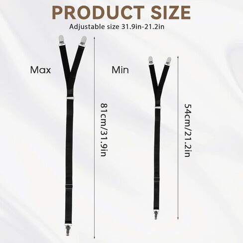 Shirt Garters for Men Mens Shirt Stays Sock Non-slip Clamps Adjustable Shirt Stays for Men Elastic Shirt Garter Adjustable Elastic Garter Straps in Saudi Arabia