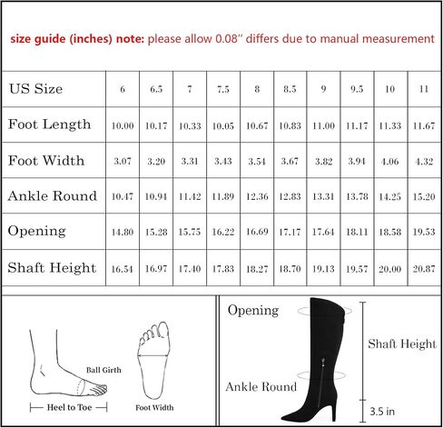 Knee High Boots Women Pointed Toe Stiletto Heel Tall Boots Side Zipper V-Cut Heeled Boots for Women in Kuwait