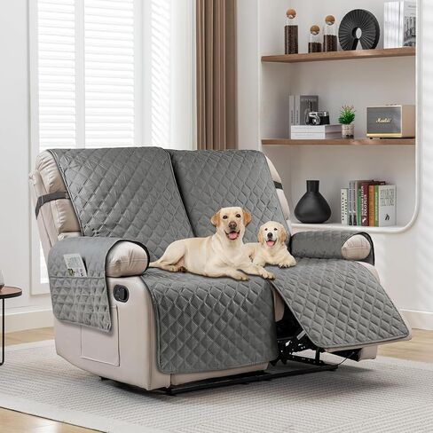 Sofa Cover for 3 Seat Sofa Covers, Recliner Sofa Slipcover Couch Covers for 3 Cushion Couch, Waterproof and Machine wash with Elastic Straps(3 Seater, Dark Coffee) in Saudi Arabia