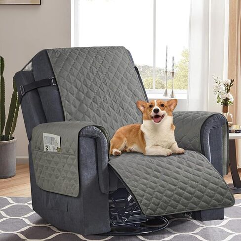 Sofa Cover for 3 Seat Sofa Covers, Recliner Sofa Slipcover Couch Covers for 3 Cushion Couch, Waterproof and Machine wash with Elastic Straps(3 Seater, Dark Coffee) in Saudi Arabia
