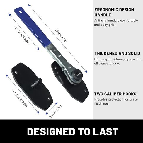 أداة ضغط فرجار الفرامل من Ouzorp، أداة ضغط فرجار الفرامل 360 درجة قابلة للتعديل، أداة توزيع مكبس فرجار الفرامل مع شماعات فرجار مزدوجة، أداة ضاغط مكبس الفرامل in Kuwait