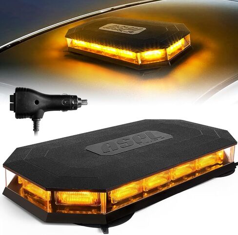ASPL 16.5 Inch Roof Top Beacon Emergency Strobe Light 56 LED Magnetic Warning Caution lights bar Traffic Hazard Plow Light for Trucks Vehicles Construction Snowplow (Amber) in Saudi Arabia