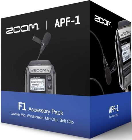 حزمة ملحقات Zoom APF-1 للمسجل الميداني F1، تتضمن ميكروفون Lavalier، وواقي رياح، ومشبك ميكروفون، ومشبك حزام in Saudi Arabia