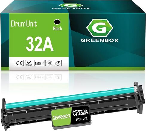 GREENBOX (NO Toner) Remanufactured 32A High-Yield Drum Unit Replacement for HP 32A CF232A Drum for HP Pro M203dw M148dw M227fdw M118dw M148fdw M227fdn Printer (23,000 Pages, Black, 1 Pack) in Saudi Arabia