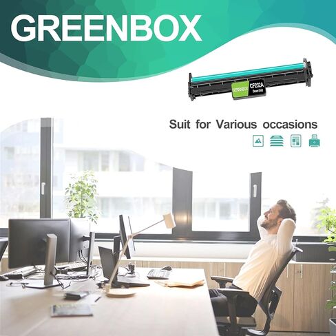 GREENBOX (NO Toner) Remanufactured 32A High-Yield Drum Unit Replacement for HP 32A CF232A Drum for HP Pro M203dw M148dw M227fdw M118dw M148fdw M227fdn Printer (23,000 Pages, Black, 1 Pack) in Saudi Arabia