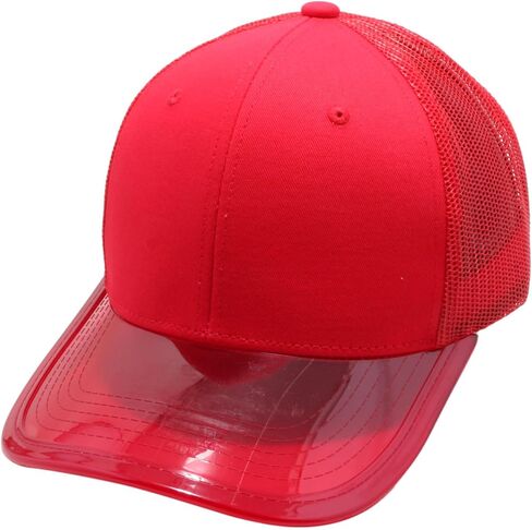 Transparency Visor Mesh Back Trucker Hat Adjustable Snapback Baseball Cap for Men & Women in Saudi Arabia