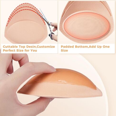 Sermicle Snowy Double Sided Sticky Bra,Waterproof Both Sides Sticky Bra Inserts - Self Adhesive Boob Pads Bra Pad Push up Pad in Saudi Arabia