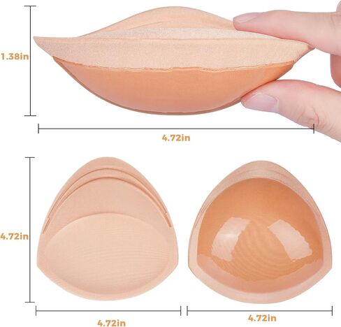 Sermicle Snowy Double Sided Sticky Bra,Waterproof Both Sides Sticky Bra Inserts - Self Adhesive Boob Pads Bra Pad Push up Pad in Saudi Arabia