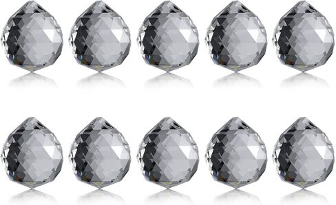 Neewer 1.75 inch / 40mm Clear Crystal Ball Prism Pendant Suncatcher for Feng Shui/Divination or Wedding/Home/Office Decoration(10-Pack) in Saudi Arabia