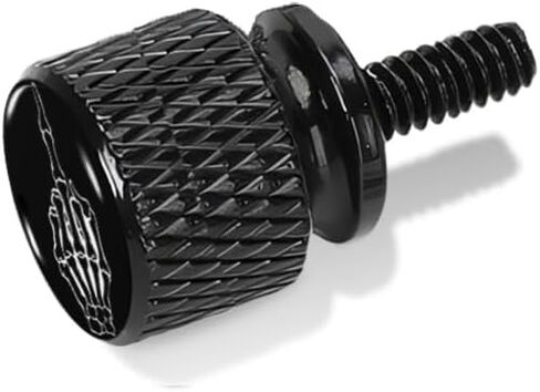 Stainless Seat Bolt Screw Bolt Kit, 1/4-20 Thread Motorcycle Seat Bolt and Nut Kit for Harley Davidson 1996-2024, Black in Saudi Arabia
