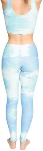 High Waisted Buttery Soft Leggings for Women, Tummy Control Yoga Pants for Workout, Running, & Cycling, Printed Athletic Stretch Pants - Fairy Bath (Small) in Saudi Arabia